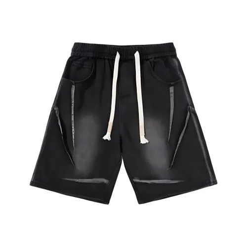 GURBAKS Чернила Черный Мужские Джинсовые Шорты