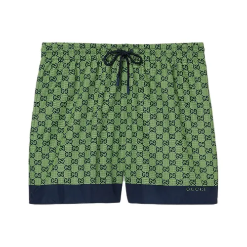GUCCI Зеленые Мужские Пляжные Шорты