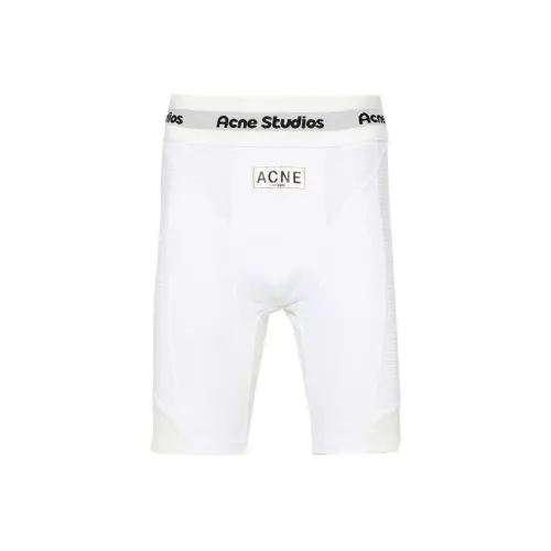 ACNE STUDIOS SS24 Логотип Boxers Повседневные шорты Мужские Белые