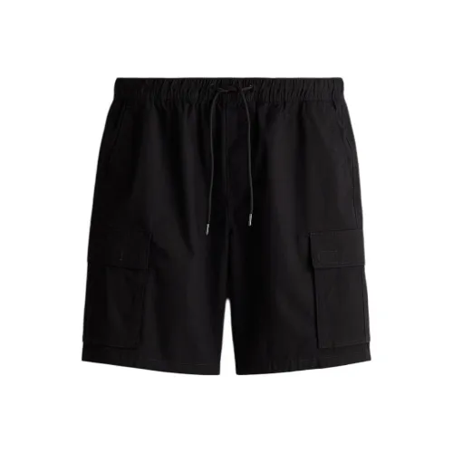 H&M Черные Мужские Карго Шорты