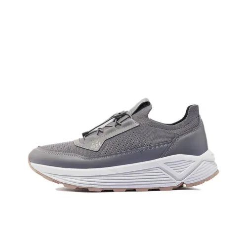 DESCENTE Dualis Slip-resistant Abrasion-resistant Low Top Casual Men's Gray DESCENTE Dualis Противоскользящий Устойчивый к истиранию Низкий Топ Повседневный Мужской Серый