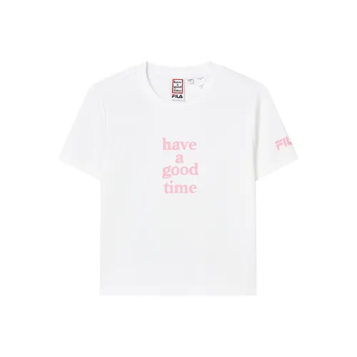 FILA x HAGT Стандартный белый Женские короткие топы