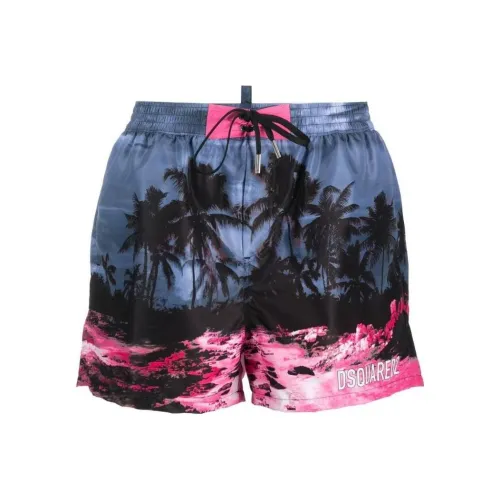 DSQUARED 2 Blue Men's Casual Shorts DSQUARED 2 Синий Мужской Повседневный Шорты