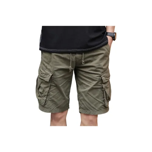 GELANLU Весенние и Летние Карго Шорты Прямой крой Унисекс Базовый COLORS Черный Серый Белый и т.д