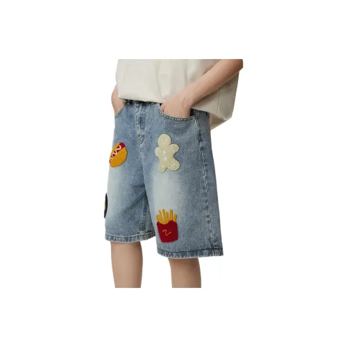 NEVER RULE Джинсовые шорты Унисекс Light Синий