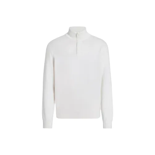 Ermenegildo Zegna Белые Мужские Свитера