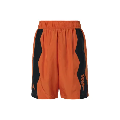 Джордан Баскетбольные Шорты Мужские Оранжевые Красные