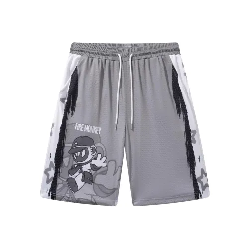 FireMonkey Серые Унисекс Баскетбольные шорты
