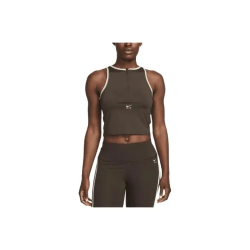 nike Коричневый Женские беговые майки