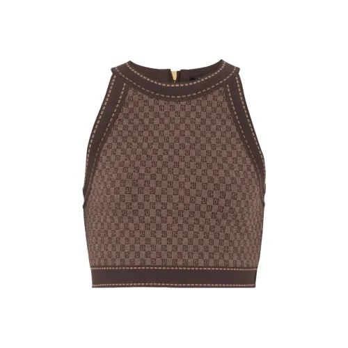 BALMAIN Коричневые Женские Майки
