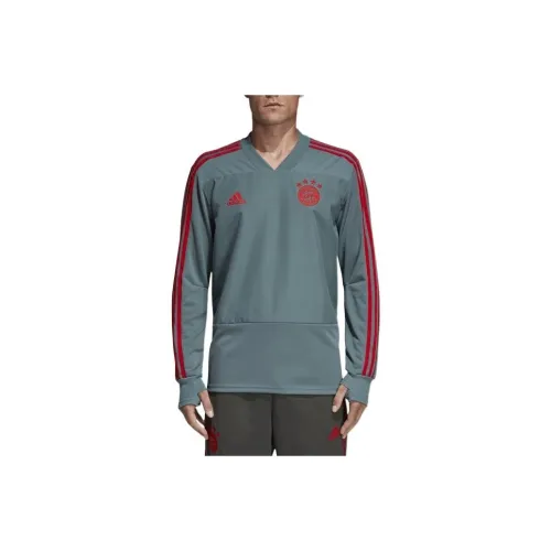 Adidas Bayern Munich Fcb TR Топ T Рубашка Мужская Зеленая