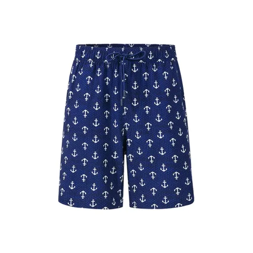NAVIGARE Пляжные шорты Мужские Морской синий Белый
