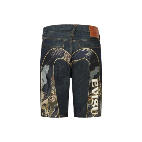 EVISU 2025 Летние Джинсовые Шорты Мужские