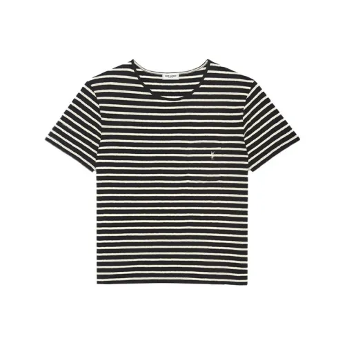 SAINT LAURENT SS22 T-Shirt Женская Черная