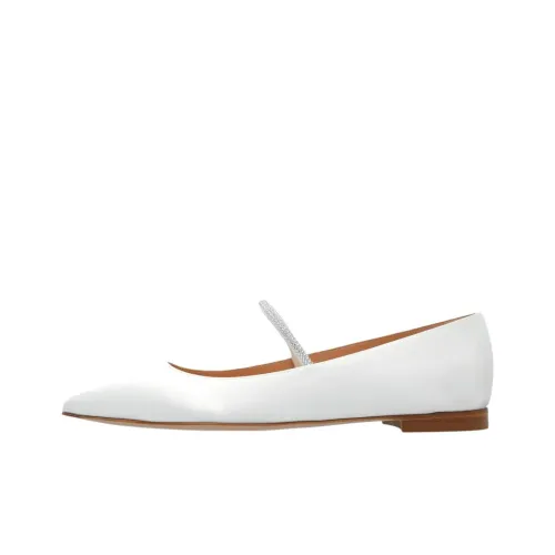GIANVITO ROSSI Туфли Мэри Джейн Белые Женские