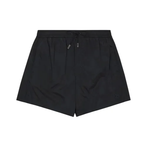 GIORGIO ARMANI Черные Мужские Пляжные Шорты