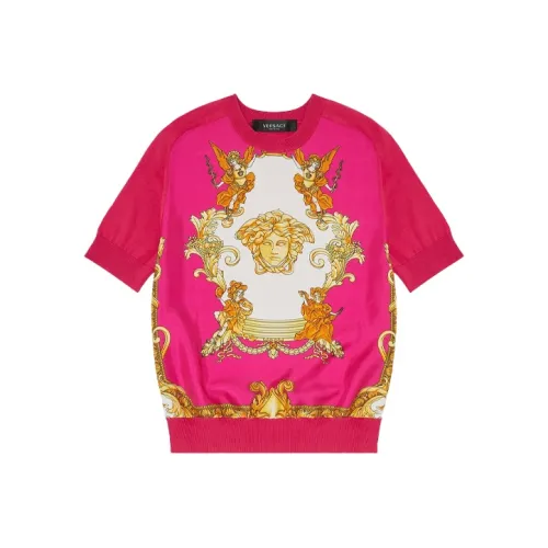 VERSACE Свитер Женский Розовый Красный