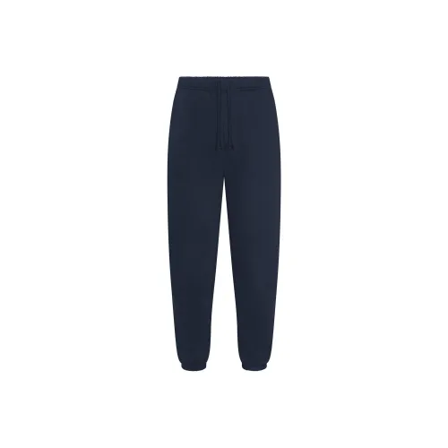 SKIMS SS25 Флис Lounge MENS Relaxed Jogger Повседневные брюки Мужской Темно-синий Морской синий