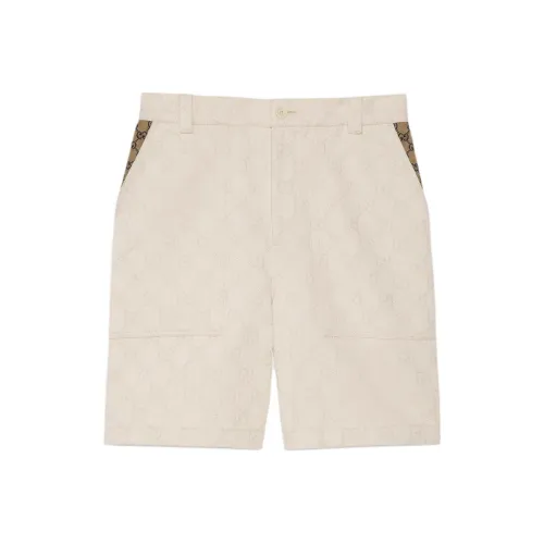 GUCCI SS24 Повседневные шорты Мужские Айвори Белый