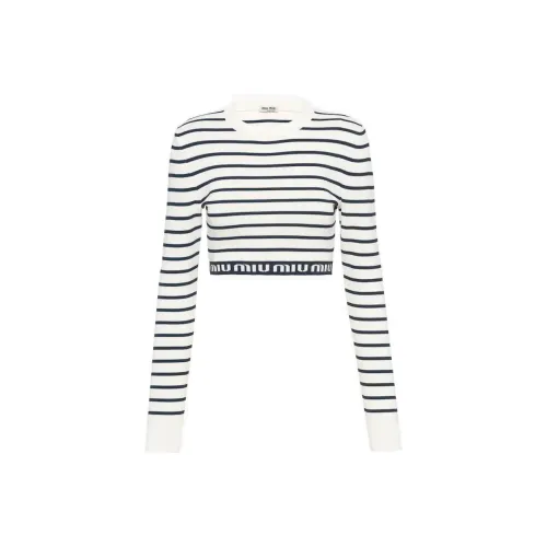 MIU MIU SS22 КРОП ТОП Женский Белый