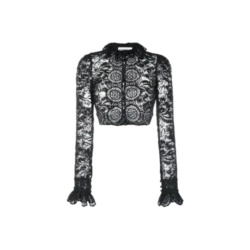 Paco Rabanne FW22 Длинный рукав рубашка женская черная