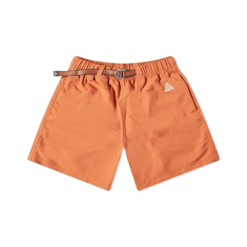 Nike Orange Men's Casual Shorts Nike Оранжевые Мужские Повседневные Шорты