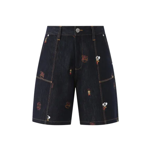 CHINISM x TANGTAN1900 Джинсовые шорты Унисекс Деним Синий