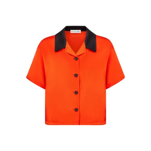 Dior Quarterly New Products Апельсин Женские Короткие топы