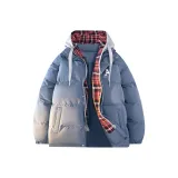 Голубо-серый в клетку