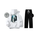 Белый топ+черные брюки