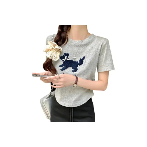 KEAB Комплект с короткими рукавами T-рубашка женский серый