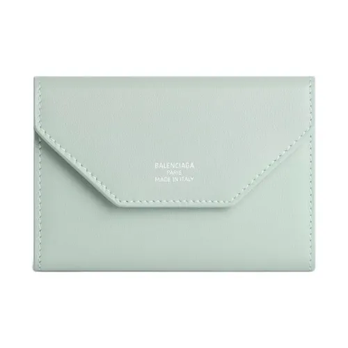 Balenciaga Коровья кожа Key Pouch Женские Минеральный зеленый