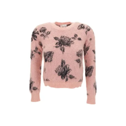 RED VALENTINO FW21 Свободный крой Свитер Женский Розовый