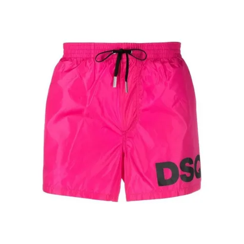 DSQUARED 2 Пляжные шорты Мужские Розовые