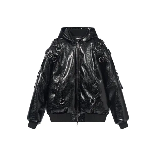 Куртка из кожи с текстурой пуховая куртка унисекс