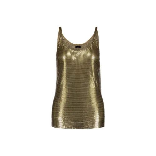 Paco Rabanne SS24 Майка Женская Золотая