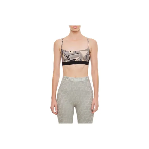 FENDI Коричневые Женские Майки