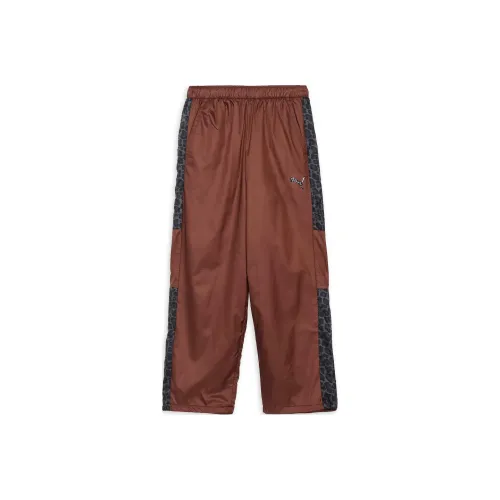 PUMA TRN EDGE Повседневные брюки Мужские Темно-кофейный Коричневый