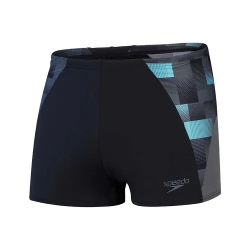 Speedo ENDURANCE+ Max Splice Aquashort Черные Плавательные Шорты Мужские Черный Синий