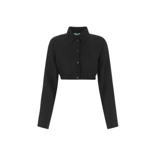 PRADA Черные Женские Короткие Топы