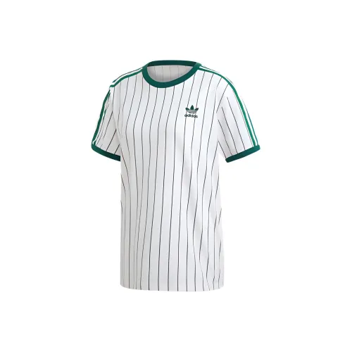 Adidas Originals Shamrock Retro Stripes T-рубашка Женская Белая