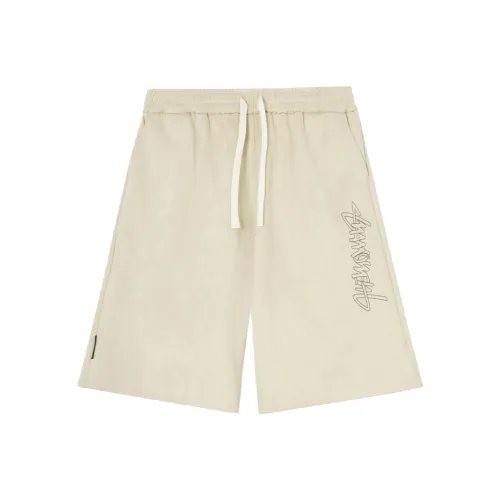 Suamoment Свободный крой FIVE Пуговица Спортивный Повседневный Шорты Унисекс