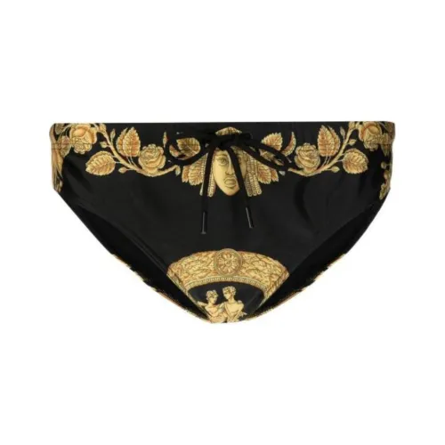 VERSACE Плавательные шорты Мужские Черные