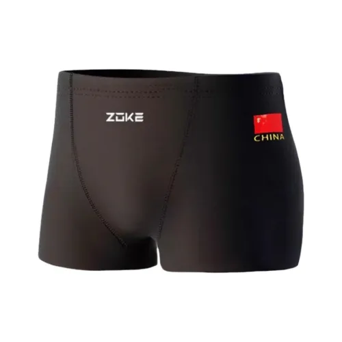 ZOKE Плавательные шорты Мужские Черные