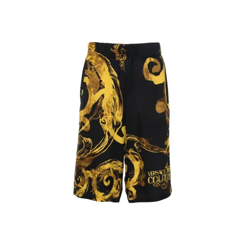 VERSACE JEANS Повседневные шорты Мужские Черные