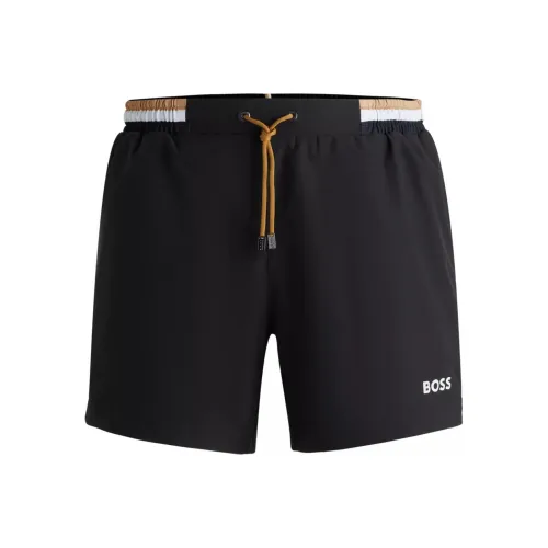 Hugo Boss Пляжные шорты Мужские Черные