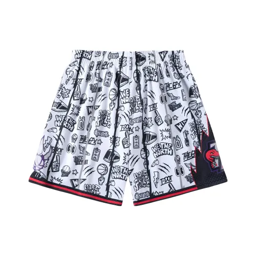 MITCHELL NESS Баскетбольные шорты Мужские Белые