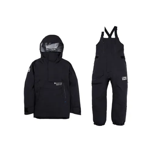 BURTON 23 24 Зимний сезон DAYBEACON 3L PERTEX Ткань Ски Костюм Комплект Унисекс Черный