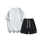 Комплект (белый топ+черные брюки)