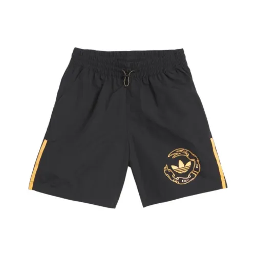 Adidas Скейтбординг Графический Вода Шорты Повседневные шорты Унисекс Черный